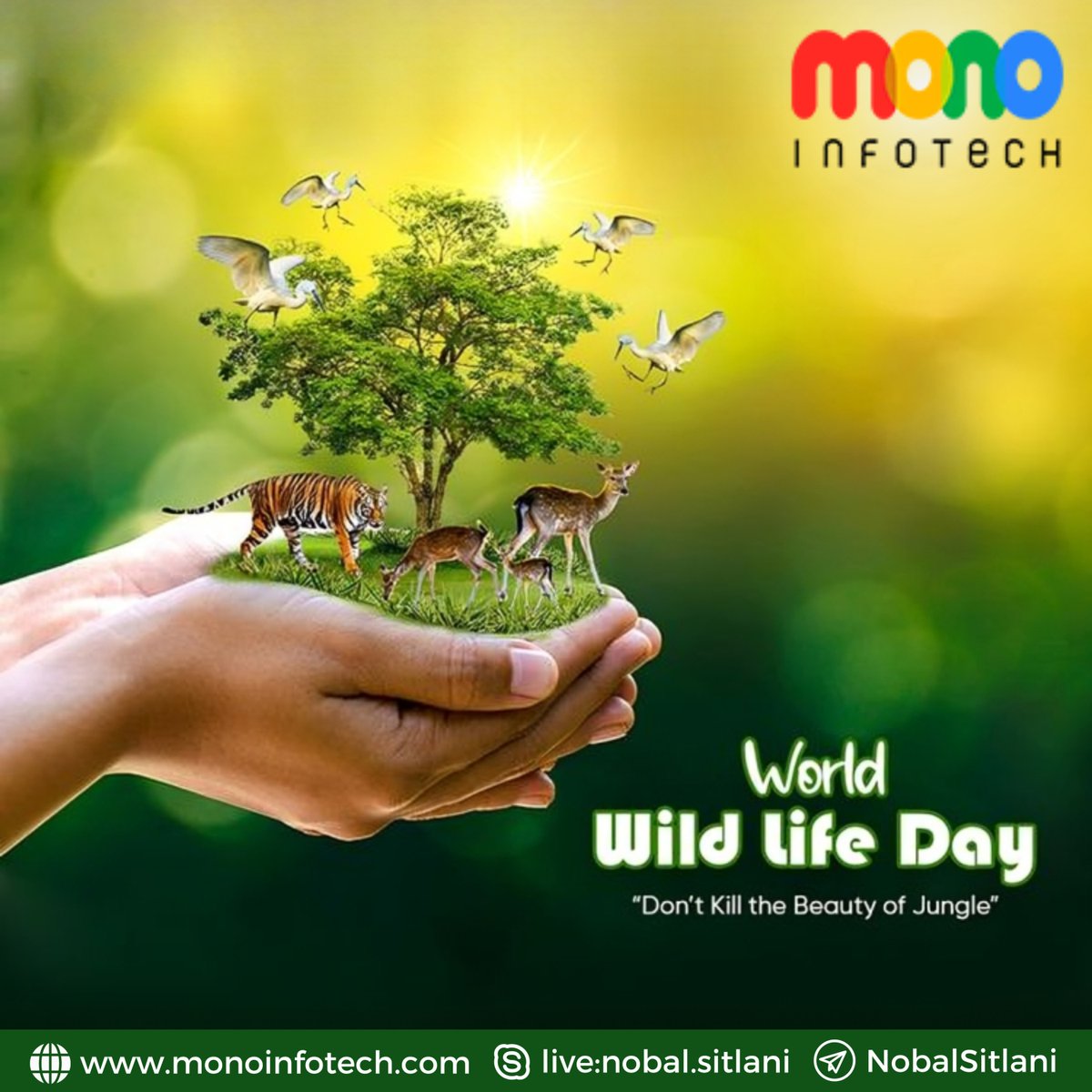 'Embrace the wild wonders that make our planet extraordinary! 🌿 On #WorldWildlifeDay, let's unite for a future where every creature thrives. 🦓🌍 

#ProtectOurPlanet #WildlifeConservation #BiodiversityHeroes #NatureGuardians #SustainableLiving #SaveTheSpecies 🐆🦒'