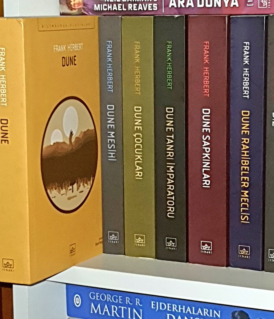 Dune: Part-2 gösterime girmişken, böyle fantastik/bilim kurgu evrenlerine ilgi duyanlar için 6 kitaplık Dune dizisini öneririm. Bence filmleri izlemeden okumak daha bambaşka bir deneyim oluyor. Bu yüzden ilk filmi izlemek için bütün kitapları bitirmeyi beklemiştim.