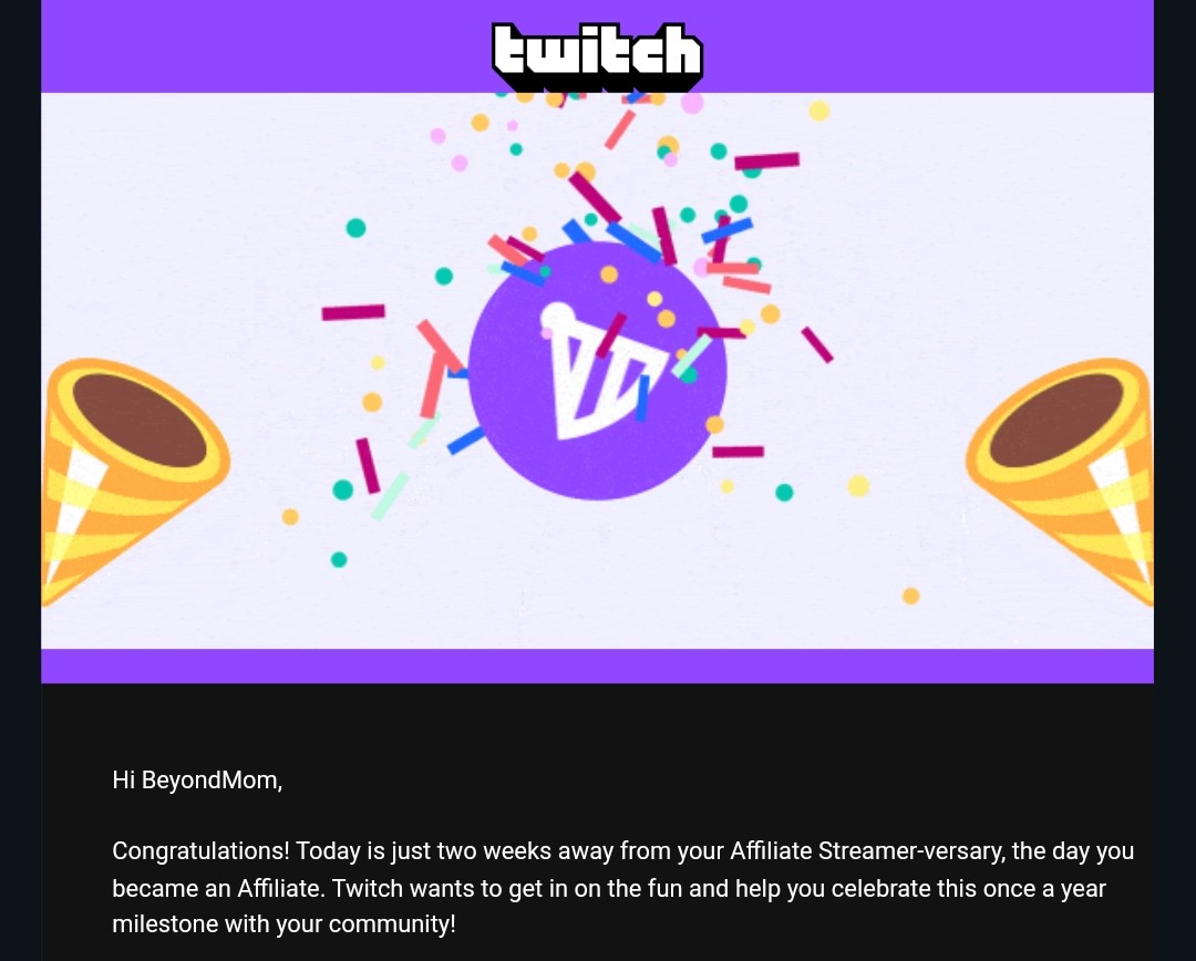 BeyondMomSplat's tweet image. My 2 year Streamiversary is coming up in two weeks! Hope to see you there!