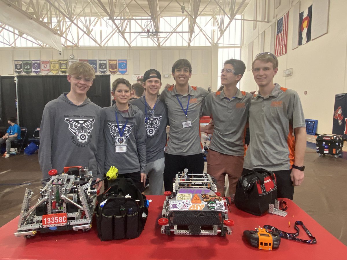 karen norris (@kareneducator) on Twitter photo <a href="/SilverCreek_HS/">Silver Creek High School</a> Collision going into the quarter finals at VEX State Competition with alliance Pronounce This from <a href="/LongmontHS/">Jeff McMurry, Principal</a>! Still undefeated! Let’s go! <a href="/SVVSD/">St. Vrain Valley Schools</a> <a href="/VEXRobotics/">VEX Robotics</a> <a href="/ICSVVSD/">Innovation Center</a> <a href="/SCEdFoundation/">Silver Creek Education Foundation</a> <a href="/SilverCreek_HS/">Silver Creek High School</a> Collision going into the quarter finals at VEX State Competition with alliance Pronounce This from <a href="/LongmontHS/">Jeff McMurry, Principal</a>! Still undefeated! Let’s go! <a href="/SVVSD/">St. Vrain Valley Schools</a> <a href="/VEXRobotics/">VEX Robotics</a> <a href="/ICSVVSD/">Innovation Center</a> <a href="/SCEdFoundation/">Silver Creek Education Foundation</a>
