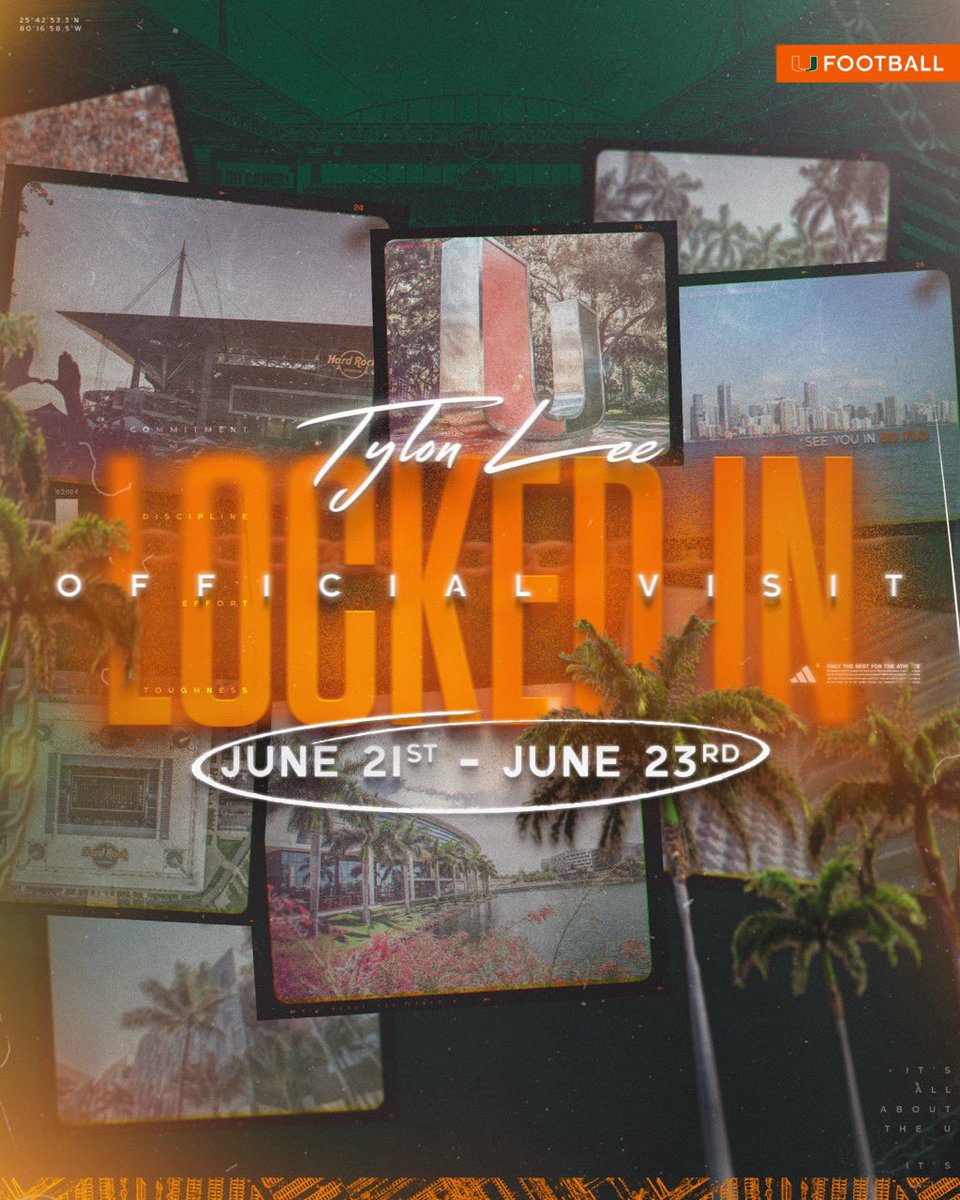Tylon Lee (@tylonlee6) on Twitter photo Heading to the University of Miami for an OV this summer I can’t wait🙌🏾🙌🏾🟠🟢<a href="/coach_cristobal/">Mario Cristobal</a> <a href="/JasonTaylor/">Jason Taylor</a> <a href="/CoachJsalavea/">Joe Salave'a</a> <a href="/dtrain2901/">DENNIS SMITH</a> <a href="/Jake_Swall_ey/">Jake Swalley</a> <a href="/CanesFootball/">Miami Hurricanes Football</a> <a href="/StevenNecuze11/">Steven Necuze</a> Heading to the University of Miami for an OV this summer I can’t wait🙌🏾🙌🏾🟠🟢<a href="/coach_cristobal/">Mario Cristobal</a> <a href="/JasonTaylor/">Jason Taylor</a> <a href="/CoachJsalavea/">Joe Salave'a</a> <a href="/dtrain2901/">DENNIS SMITH</a> <a href="/Jake_Swall_ey/">Jake Swalley</a> <a href="/CanesFootball/">Miami Hurricanes Football</a> <a href="/StevenNecuze11/">Steven Necuze</a>