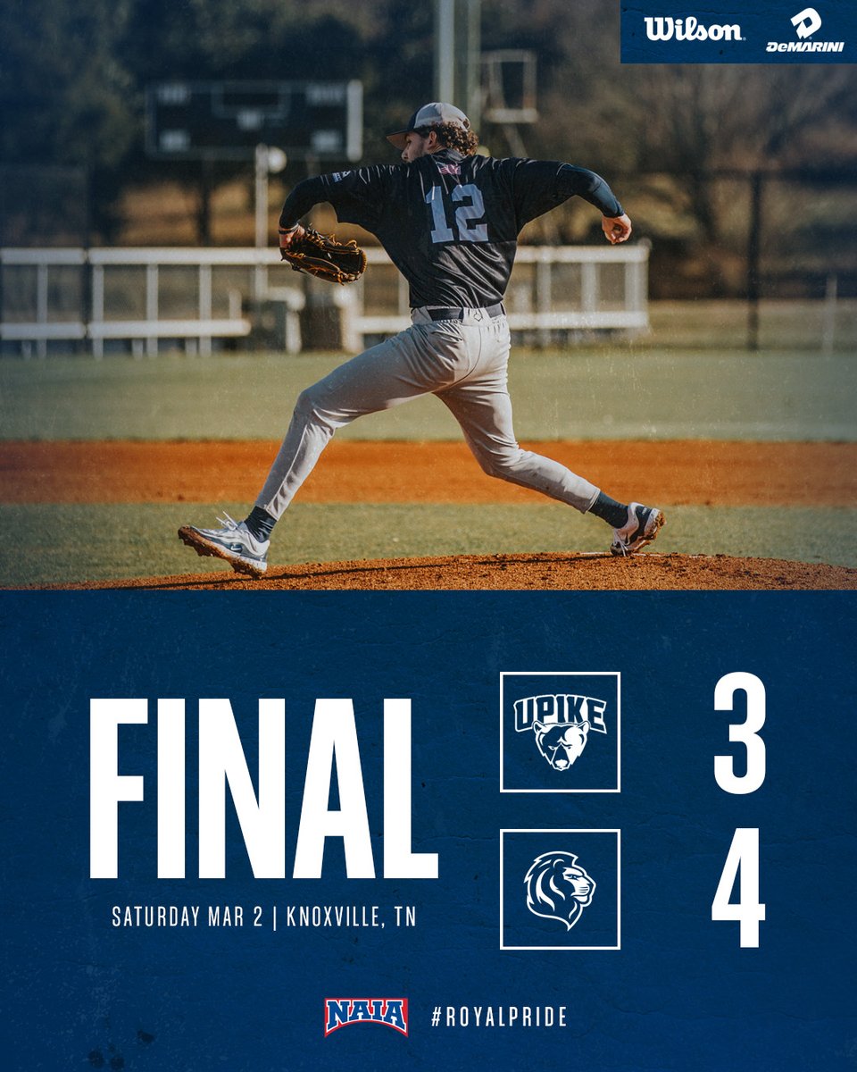ROYALS WIN IN EXTRAS! Hard fought victory behind a great performance on the mound from Nathan Hoffman. The bats got hot at the right time and we come away with the win! We will be back in action tomorrow at noon for the final 2 games. #RoyalPride | #ForTheU