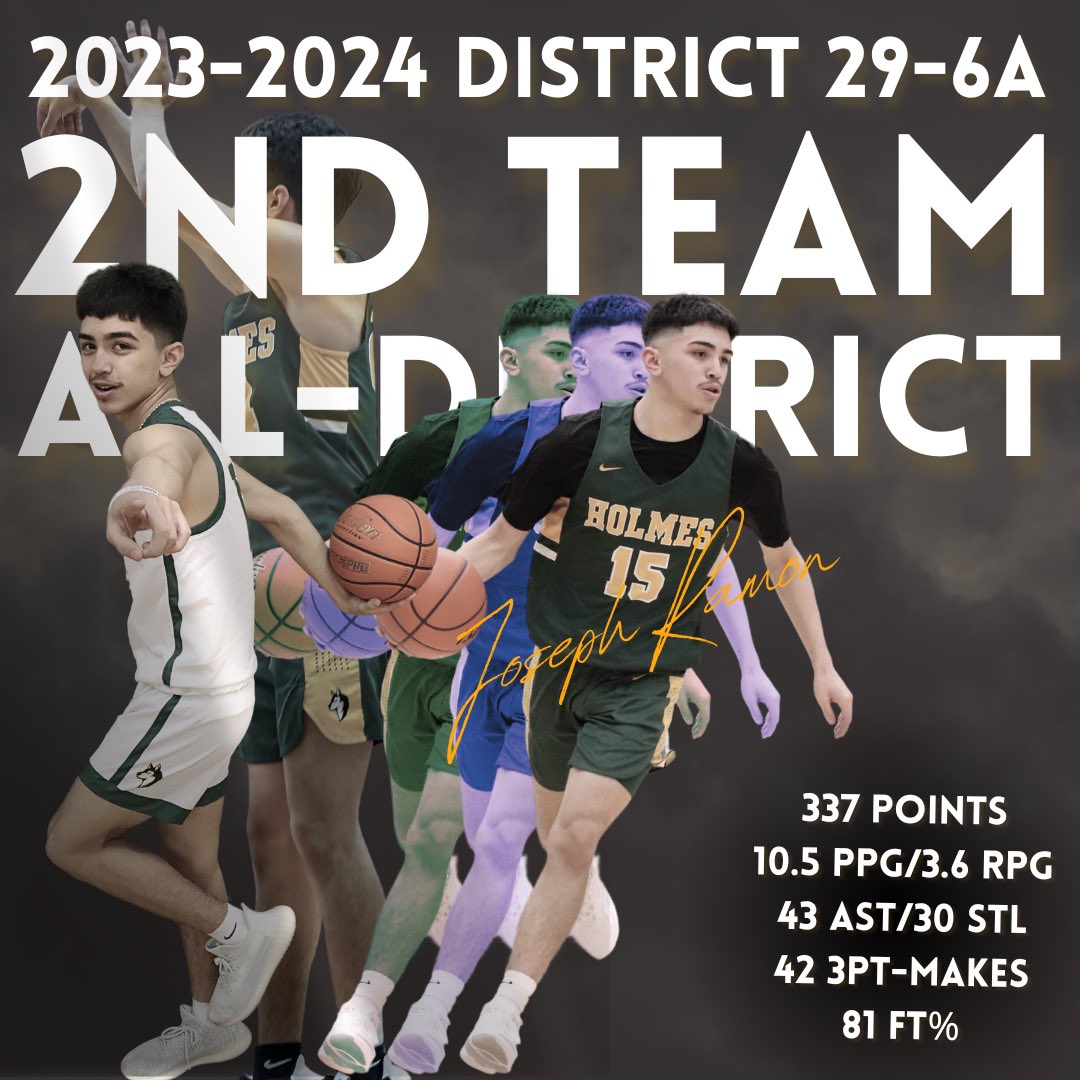 📣Junior Joseph Ramon named 2nd Team All-District. Congratulations to this young man on his all-district honor. @Joseqh_15 started all 32 games for the Huskies. Blessed to coach a kid of such high character. Well done chief! @SAHolmesSports @CoachFarruggia