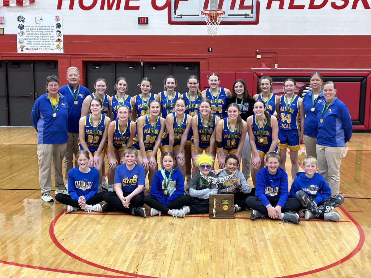 District Champions!!  Congratulations Marion Local Lady Flyers!!