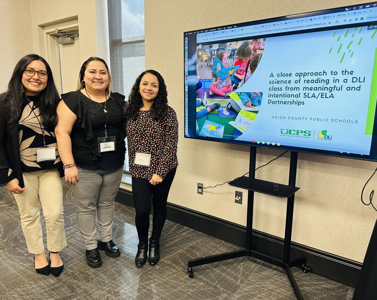 Kelly Ortiz J (@mrsortizj9) on Twitter photo Powerful conversations happen when what we share, is our daily teaching practices. Our biliteracy journey as DLI educators.
Another great experience at <a href="/FLANC_WorldLang/">FLANC</a> π€ Honored to work with these 2 passionate and dedicated educators. #UCPSDLI <a href="/jenymurillo2/">Jeny Murillo Ojeda</a> <a href="/NataliaRambal/">Natalia Rambal</a> Powerful conversations happen when what we share, is our daily teaching practices. Our biliteracy journey as DLI educators.
Another great experience at <a href="/FLANC_WorldLang/">FLANC</a> π€ Honored to work with these 2 passionate and dedicated educators. #UCPSDLI <a href="/jenymurillo2/">Jeny Murillo Ojeda</a> <a href="/NataliaRambal/">Natalia Rambal</a>
