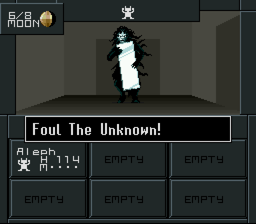 What is that? It's the unknown! A powerful yet very difficult to negotiate with Demon, notorious for consistently taking all your Macca and leaving. #smt #theunknown