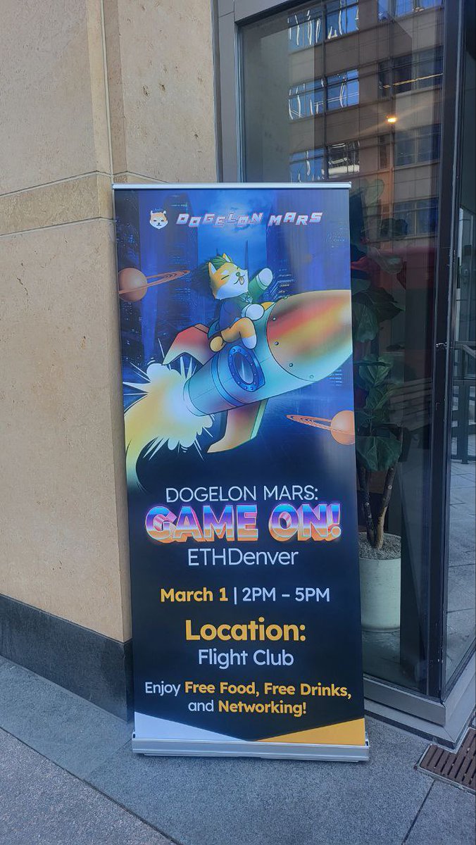 DogelonMars's tweet photo. Thank you @EthereumDenver members for an awesome event during the biggest @ethereum conference in the world 🔥

Next stop... To the stars ✨ https://t.co/FjGTn9lyrg