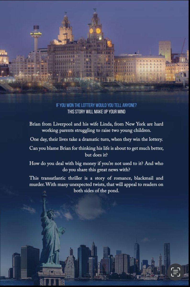 PeterFarrell60's tweet photo. Absolutely delighted with the fantastic reviews on Amazon. Some of them are now coming from USA.
#transatlantic
If you fancy reading about Brian from Liverpool &amp; his New York wife Linda winning the lottery, here’s the link https://t.co/Y3vH95IsWs https://t.co/NajzAQqzkt