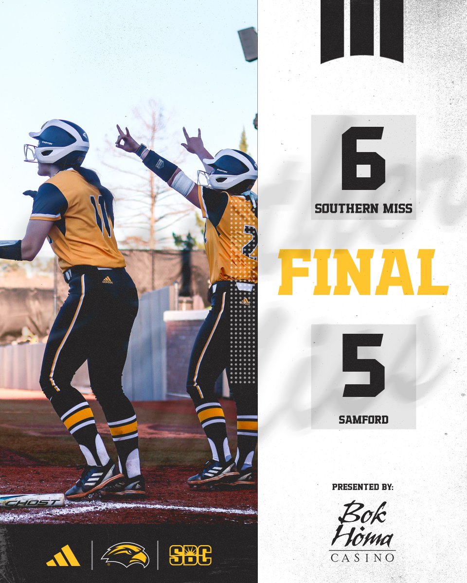 SouthernMissSB's tweet photo. WORRELL MAKES IT HOME TO WALK IT OFF

*WHEW* 😩

📊: https://t.co/kYXjGIbDpA

#SMTTT | #RiseAsOne https://t.co/4JrhxH5ub4