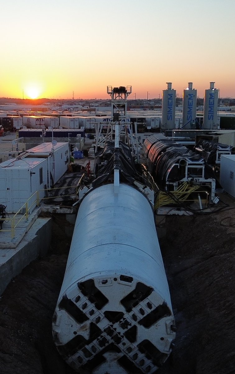 Prufrock 3 lined up in Texas.  Designed for rapid continuous mining (i.e. never stops), though achieving 100% utilization will be quite difficult. 