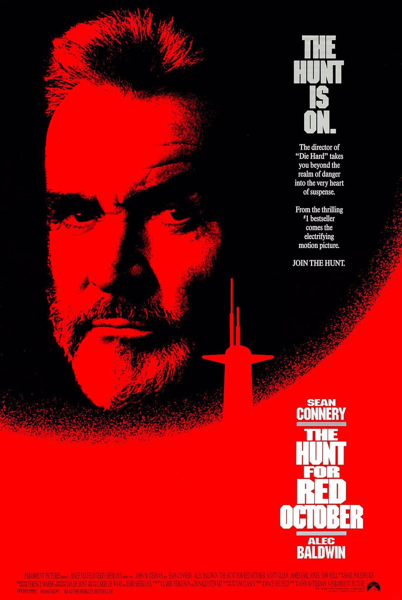 🎬MOVIE HISTORY: 34 years ago today, March 2, 1990, the movie ‘The Hunt for Red October’ opened in theaters!

#SeanConnery #AlecBaldwin #ScottGlenn #SamNeill #JamesEarlJones #JeffreyJones #JossAckland #RichardJordan #TimCurry #PeterFirth #StellanSkarsgard #CourtneyBVance