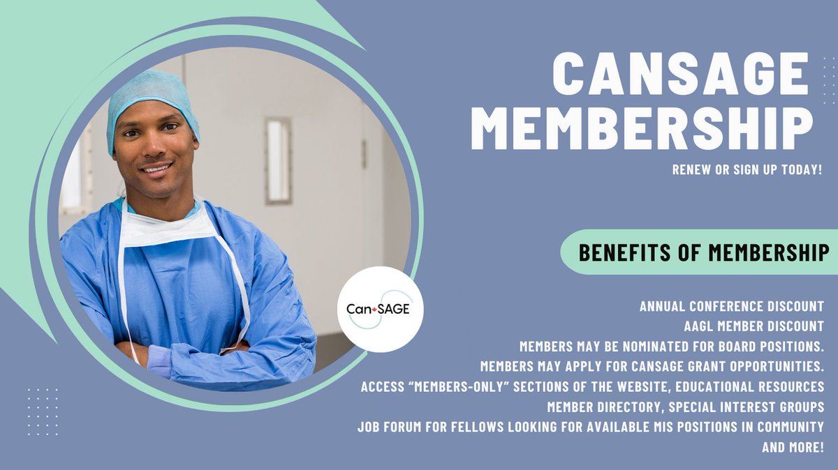 It's time to renew or sign up for your CanSAGE membership! We continue to expand as an organization providing top-notch education, collaboration, professional opportunities and more! Check out the benefits to membership and sign up at cansage.org/membership/ before April 1 2024!