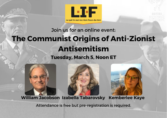 The Communist Origins of Anti-Zionist Antisemitism (Online Event, March 5, Noon Eastern) simpletix.com/e/the-communis…
