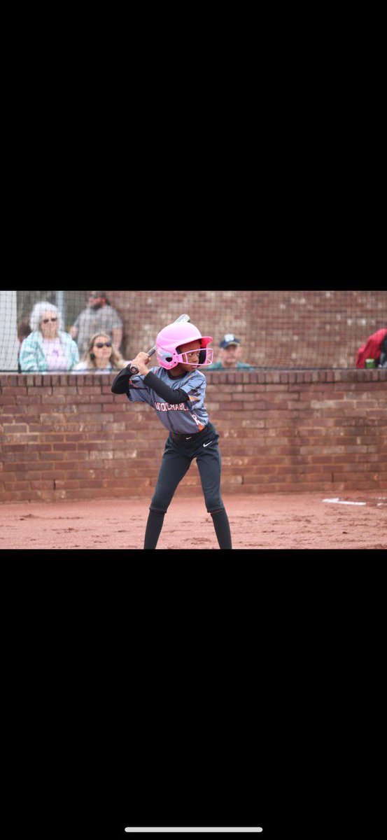 The youngest and smallest on the team but she the fastest and can hit the ball the farthest  #HitLikeAGirl 

My favorite player calls me mom