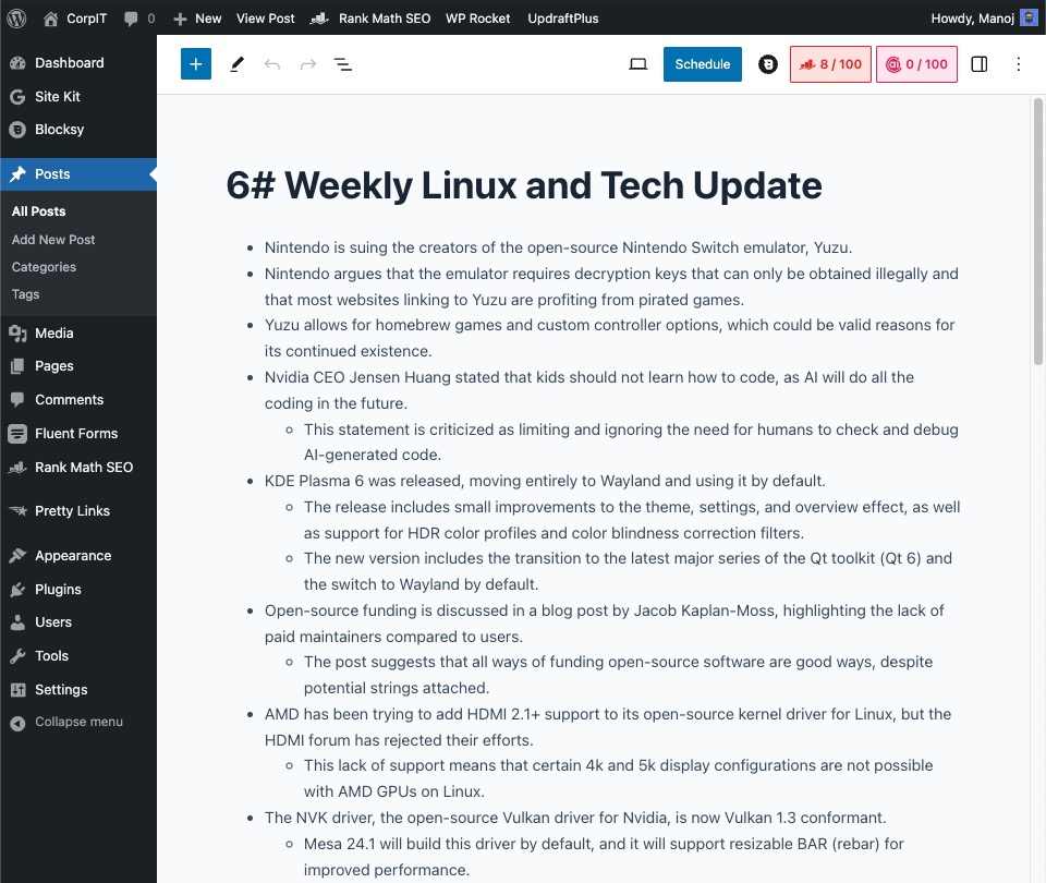 bxtgeek's tweet image. Exciting news is on the horizon! I am putting the final touches on this week&apos;s edition of the Linux Weekly News. 
Stay tuned for tomorrow&apos;s release and catch up on all the latest happenings in the world of Linux! 🐧 #LinuxNews #StayTuned