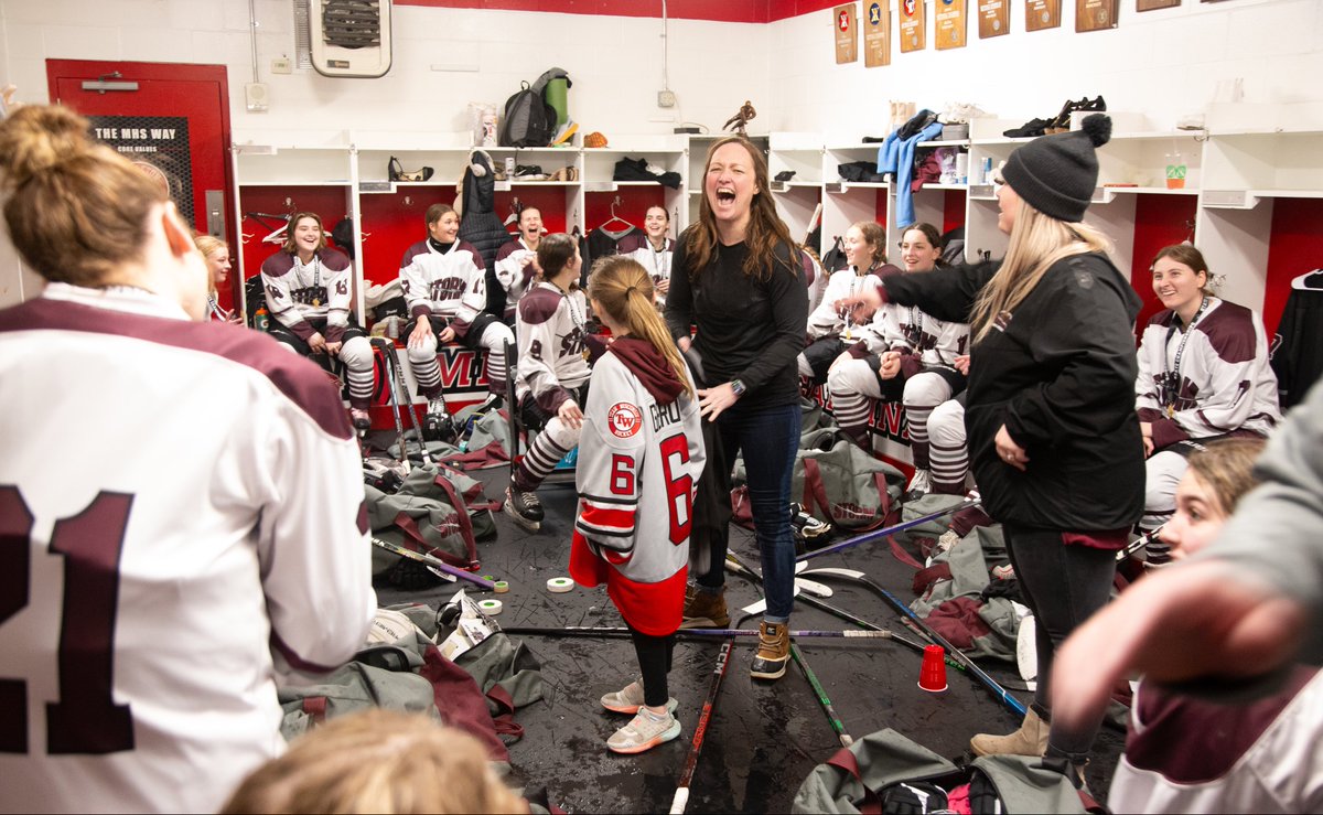 Wisconsin Coach of the Year Jana Wimmer celebrates with her team following the State Championship win!