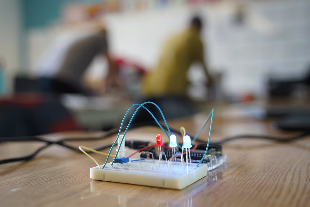 KelvinDoeFdn's tweet photo. In lesson 4 of #makerclassroom, students gained a thorough understanding of potentiometers and their significance in controlling a circuit manually.

Learn more here: https://t.co/NMT0HIX8LE https://t.co/neTbA2T2Bw
