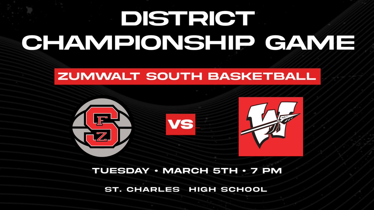 BULLDOGS 🆚 The Warrenton Warriors 🚨District Championship Game🚨 📅Tuesday, March 5th ⏲️7:00 PM 📍St. Charles High School @SCHSactivities 🎟️DIGITAL TICKETS ONLY! mshsaa.com @ZumSouth