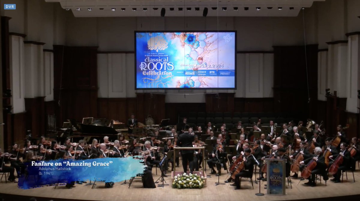 Streaming now on #DSOLive: Adolphus Hailstork’s Fanfare on “Amazing Grace” with the DSO. Watch now >> dso.org/watch/2835424