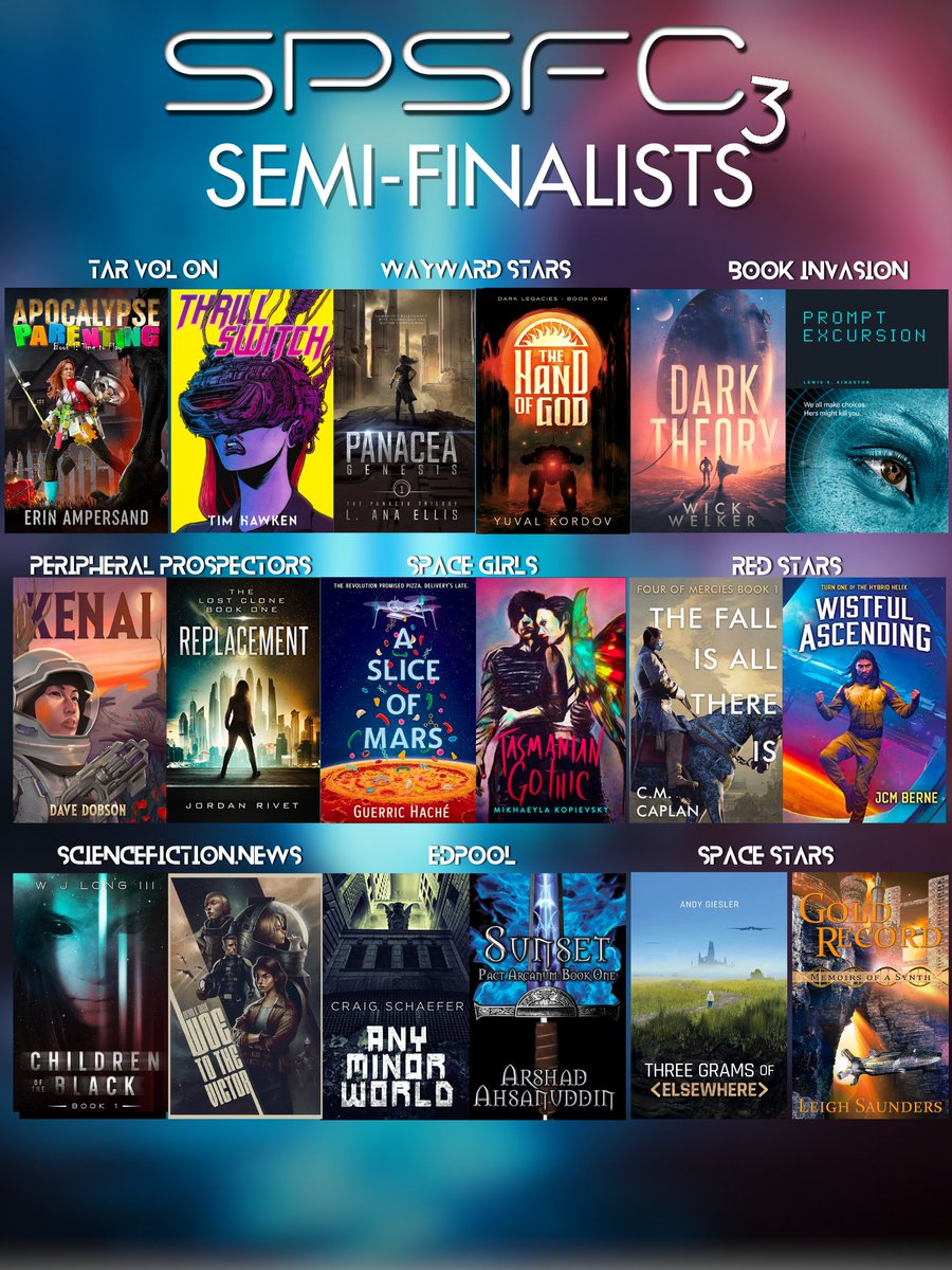Looking for an #SPSFC #SPSFC3 semifinalist to slake your thirst for cool indie sci fi? All 18 semifinalists in the competition are listed here with descriptions and purchase links. Enjoy! davedobsonbooks.com/spsfc-3-semifi…
