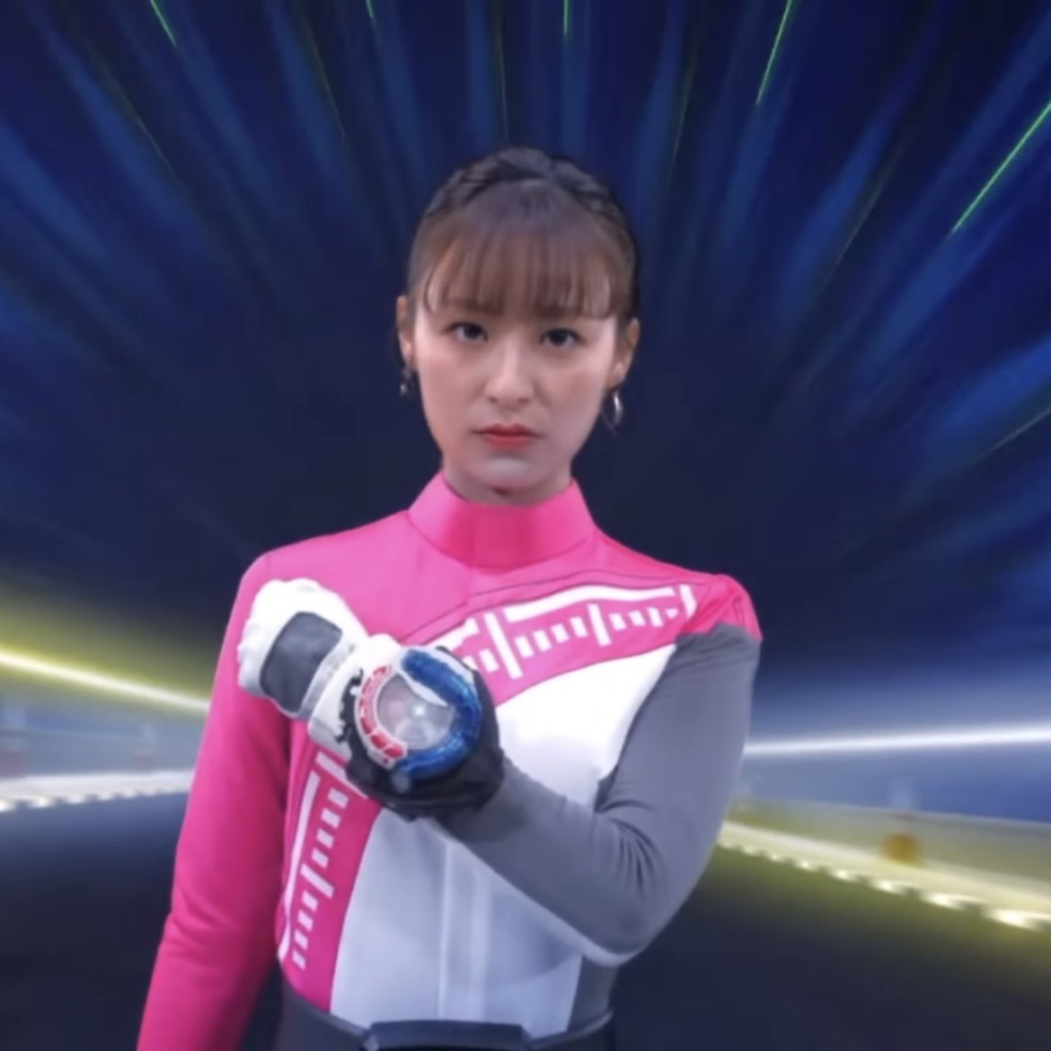 爆上戦隊ブンブンジャー風 ブンピンク ヘルメット マスク コスプレ道具 ブンピンク #マスクオフ #メットオフ #helmetless #爆上戦隊ブンブンジャー