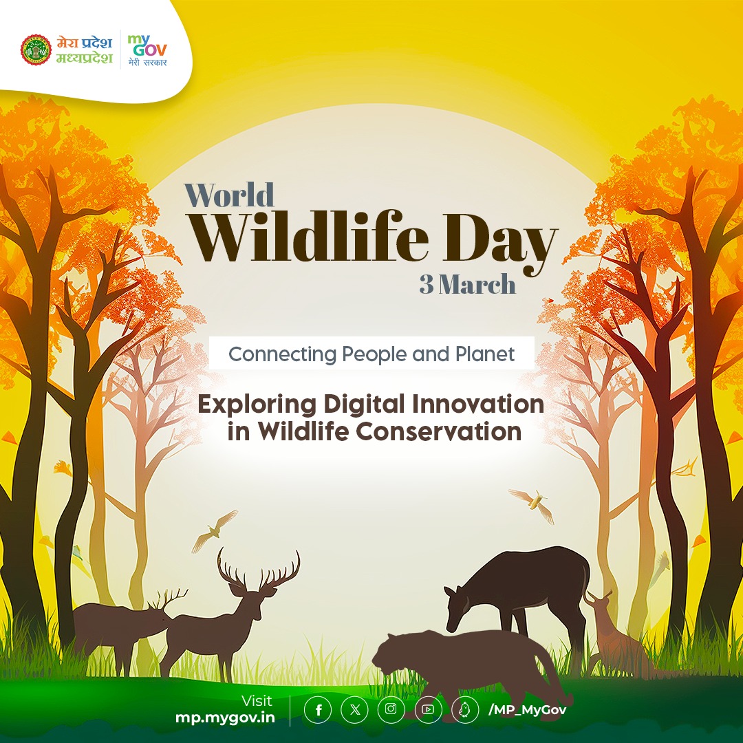 World Wildlife Day - March 3 🌍🐾 Connecting People and Planet: Exploring Digital Innovation in Wildlife Conservation 🌐🦁🤝 Let's unite for a sustainable future! #WorldWildlifeDay #DigitalInnovation #Conservation #Nature #Biodiversity #WildlifeConservation #SustainableFuture