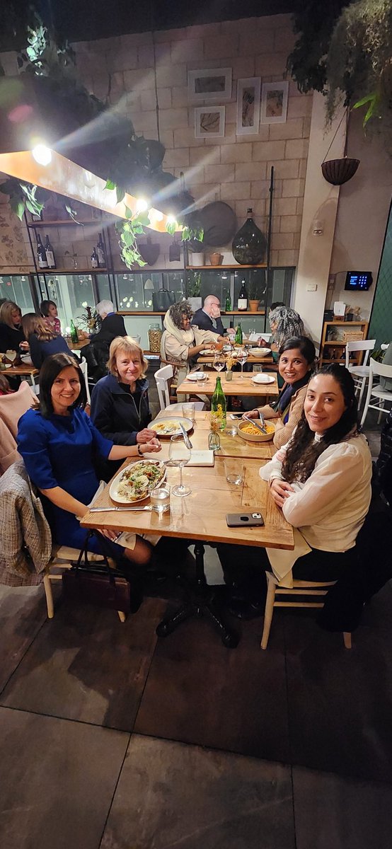 Catching up with friends at the #EEA2024! It was an amazing post-conference dinner with @YanaRodgers, @MayraPinedaT and Devika Hazra. 🥳