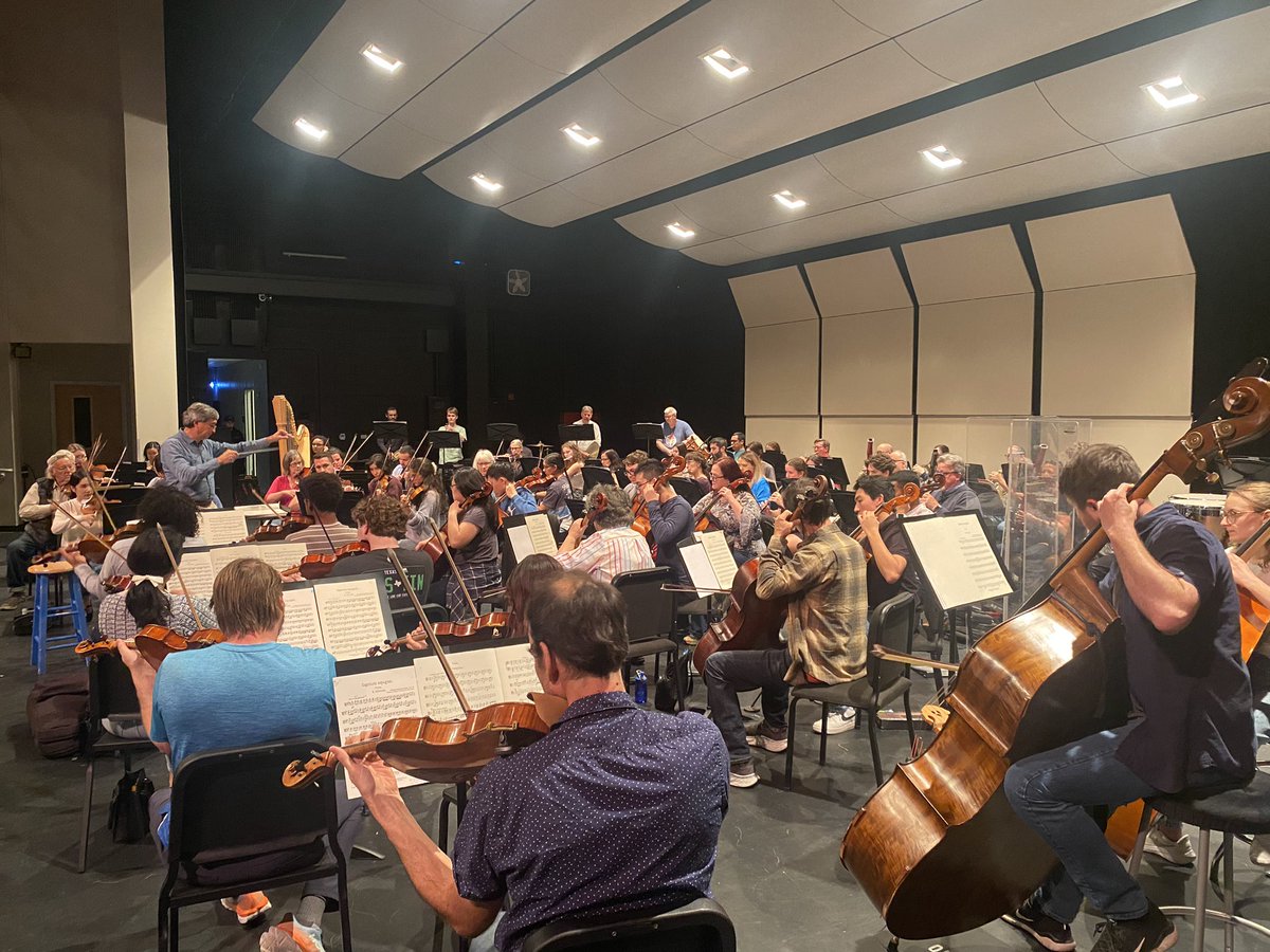 Starting the final rehearsal with @LakeTravisHS and @AustinSymphony! This is going to be GREAT CONCERT tomorrow (Sunday) at 4pm at the @LakeTravisPAC