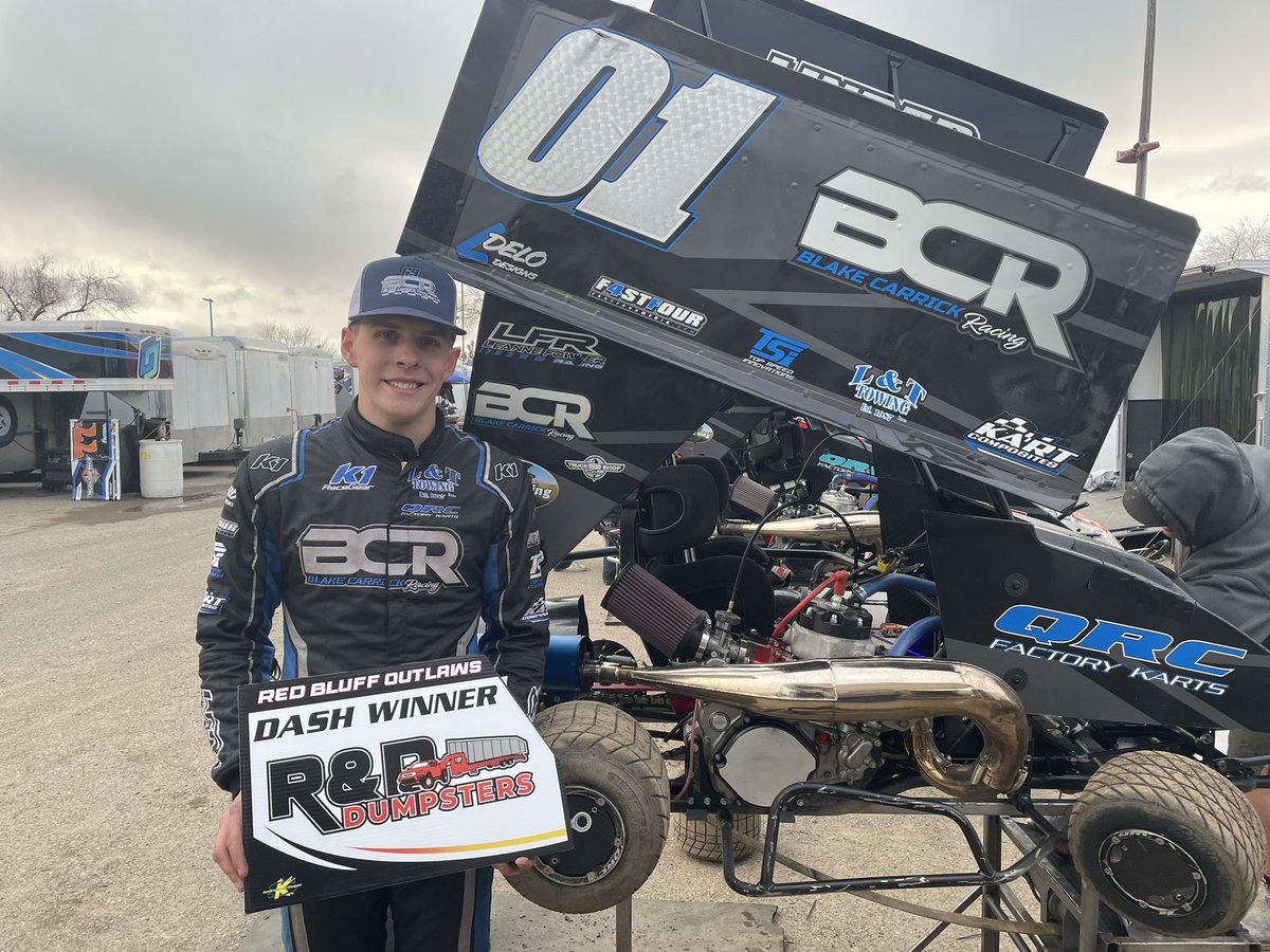 RBOutlaws's tweet photo. #01 @SousaCarson wins the R&D Dumpsters Dash and will be on the pole of the PacWood Superior Wood Products Open Feature!
2. #11VS Bunch
3. #6 Schmitz
4. #18T Holmes
5. #60L Brooks
6. #86J Colwell https://t.co/yjyhJIMFNG