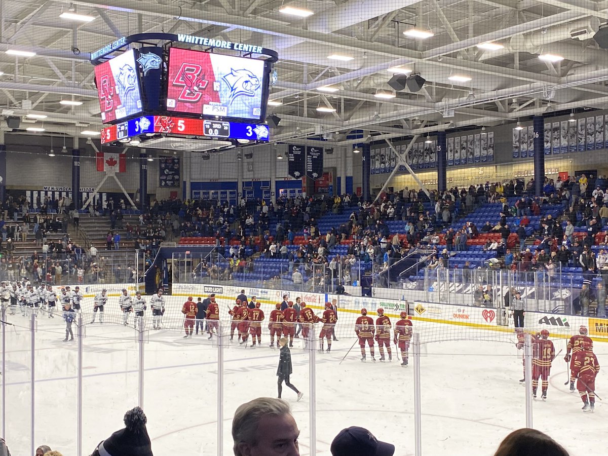 MarkArduino's tweet image. Solid #1 BC win in Durham, NH last night at sold out Whittemore Center.  One goal game throughout.  North Jersey played well (Minnetian-Bergen) &amp;amp; Fortescue (DBP).  Game 2 of w/e series Sun 5pm @ Chestnut Hill. Go Eagles!
@DBIronmenHockey 
@bchcrusaders 
@VarsityAces 
@BC_MHockey