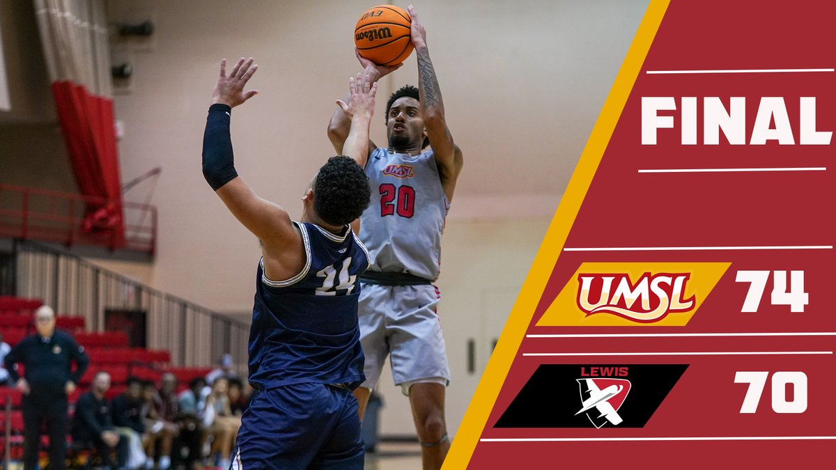 .@UMSLMBB grounds Lewis in its regular season finale on Saturday afternoon. Savon Wykle led all scorers with 19 points. The Tritons will be the #7 seed in next week's #GLVCmbb #GLVCchamps Tournament at Hyland Arena in St. Charles, Mo. #GLVCmbb #FeartheFork🔱#tritesup🔱