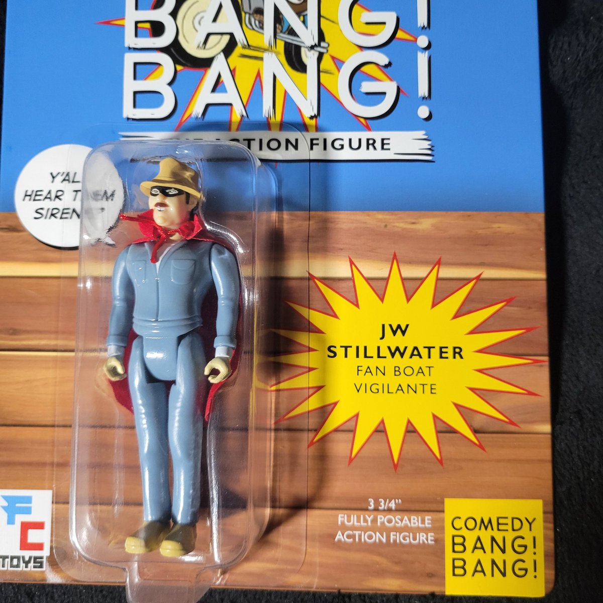 Got my Comedy Bang Bang action figures 😎 😂 Check out that cloth cape! @ComedyBangBang @figcollections