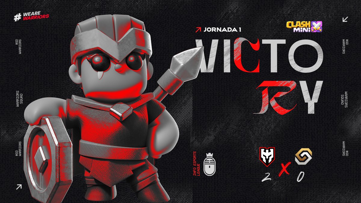 🟥 VICTORY || <a href="/ClashMini/">Clash Mini</a> ⬛

• Triunfamos en nuestro primer partido de @Infoesport_tv  ¡ Pero esto solo acaba de empezar !⚔️🫡

🆚 || <a href="/EnosisCR/">Enosis eSports</a>
🎯 || Jornada 1
📊 || 2x0

⏯️ || Twitch.tv/InfoEsports_tv

#GoWarriors #ClahMini