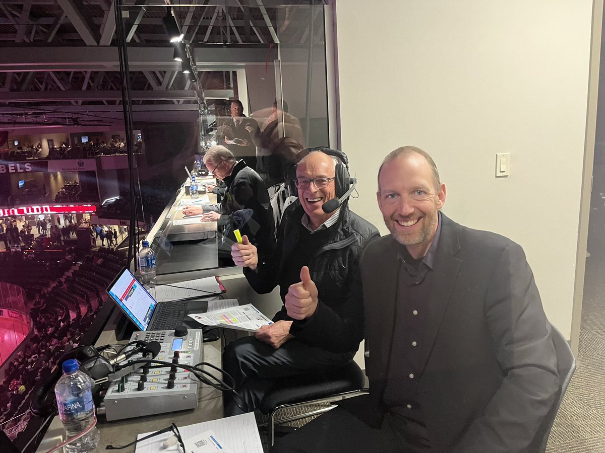 The absolute dream team on the broadcast tonight in Red Deer!