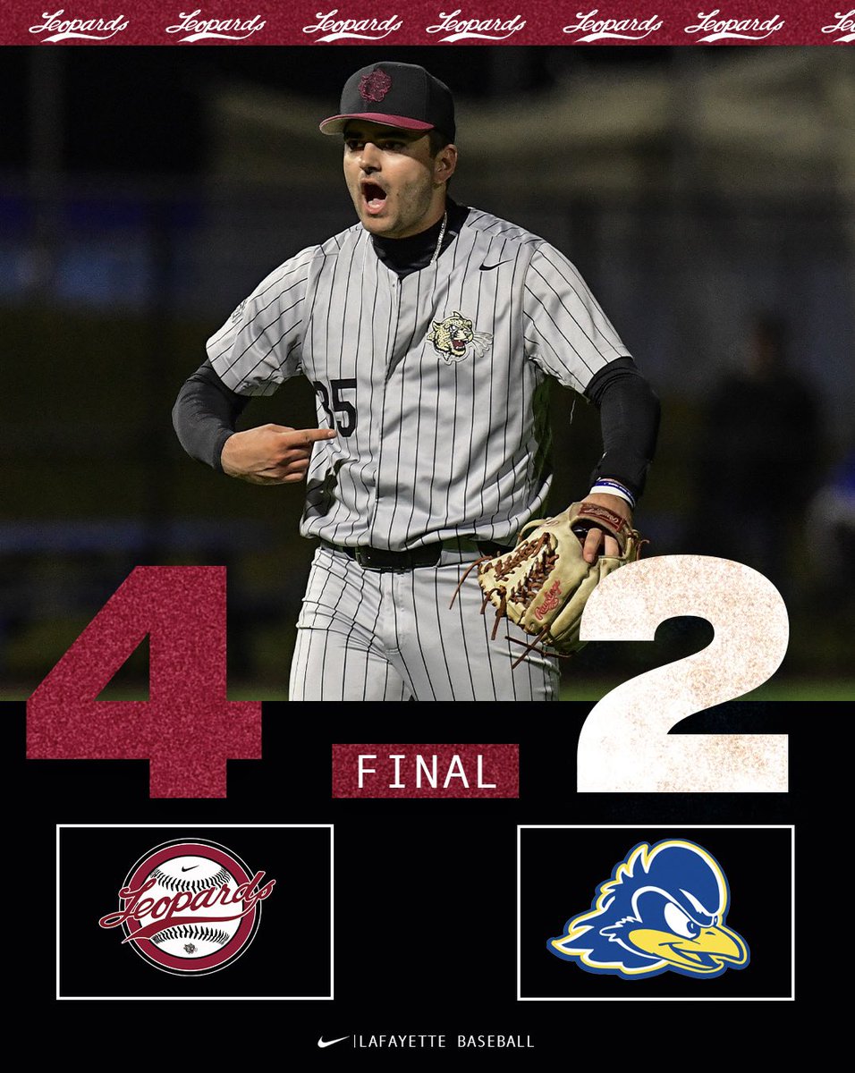 LafayetteBsbl's tweet photo. LEOPARDS WIN‼️ #RDP https://t.co/SDkF1Ot7JS