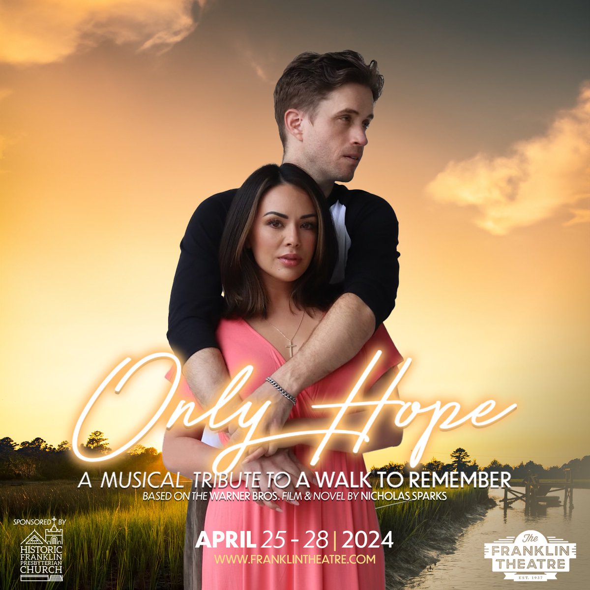 This spring, it’s gonna be love. Only Hope: A Musical Tribute to A Walk to Remember makes its Nashville premiere at the @FranklinTheatr from April 25 to April 28. Tickets are now on sale at FranklinTheatre.com!