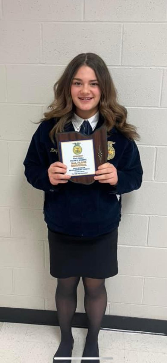 BotkinsSchool's tweet image. Huge congratulations to Rory Mack as she competed at the State Public Speaking Contest today and placed 2nd! This is highest placing a member from Botkins has placed in Public Speaking in recent history. Nice work Rory!