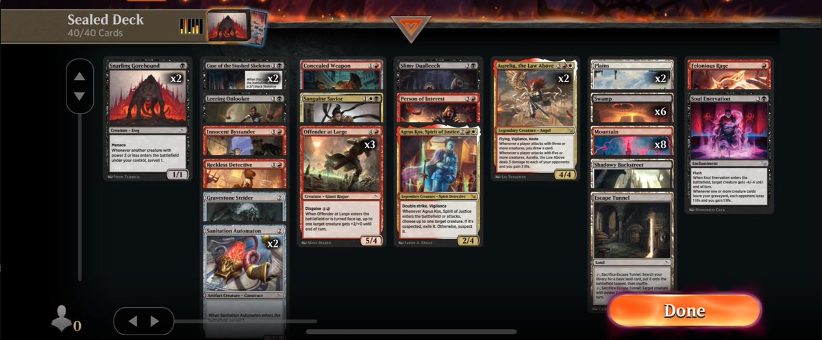 daniel_multer's tweet image. 7-1 in the Arena Open on the second try. Just open all the good rares: Agrus Kos, 2x Aurelia, and 2x Case of the Stashed Skeleton
#MTGArena