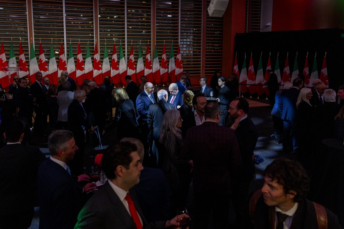 People leave an event where Italian Prime Minister Giorgia Meloni was supposed to meet with Canada's Prime Minister Justin Trudeau but was cancelled due to protestors outside at the Art Gallery of Ontario in Toronto, Ontario, Canada March 2, 2024.