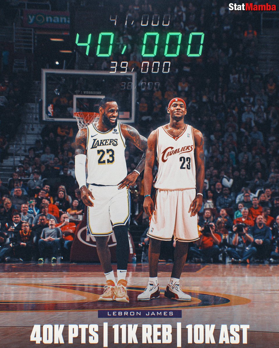 LeBron History ๐ (@bronhistory) on Twitter photo 40K OF THEM THANGS! ๐ 40K OF THEM THANGS! ๐