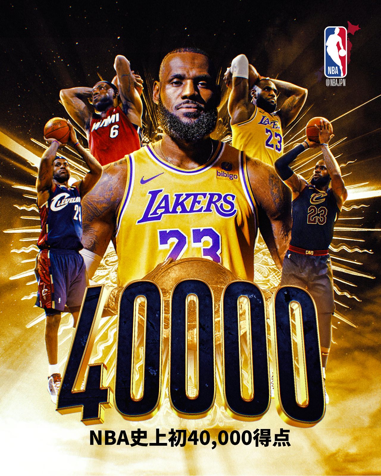 entarbay Lakers レブロン・ジェームズ NBA Real Masterpiece LeBron James (38,388 Points) 1/6 Scale
