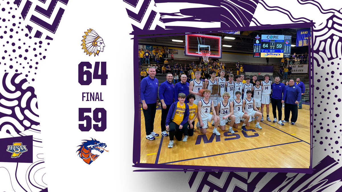 Warriors defeat Silver Creek 64-59! Back to Back Sectional Champs!