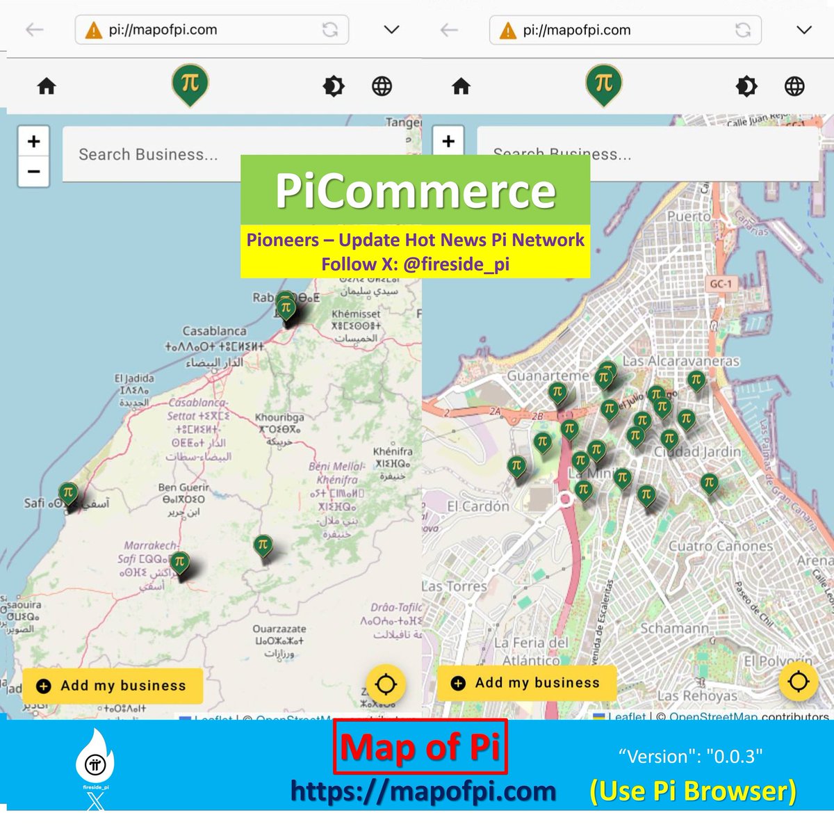 okere_eberechi's tweet photo. 🔥 Hot News! @PiCoreTeam 📢 Congratulations to the #MapofPi officially testing version 0.0.3  - Available +230 countries. 👇 

✅ Pioneers! The community can now experience version 0.0.3 of the Map Of Pi website below for your country.

🤔How to join Map of Pi?
Just go to... https://t.co/tSRpApoMus