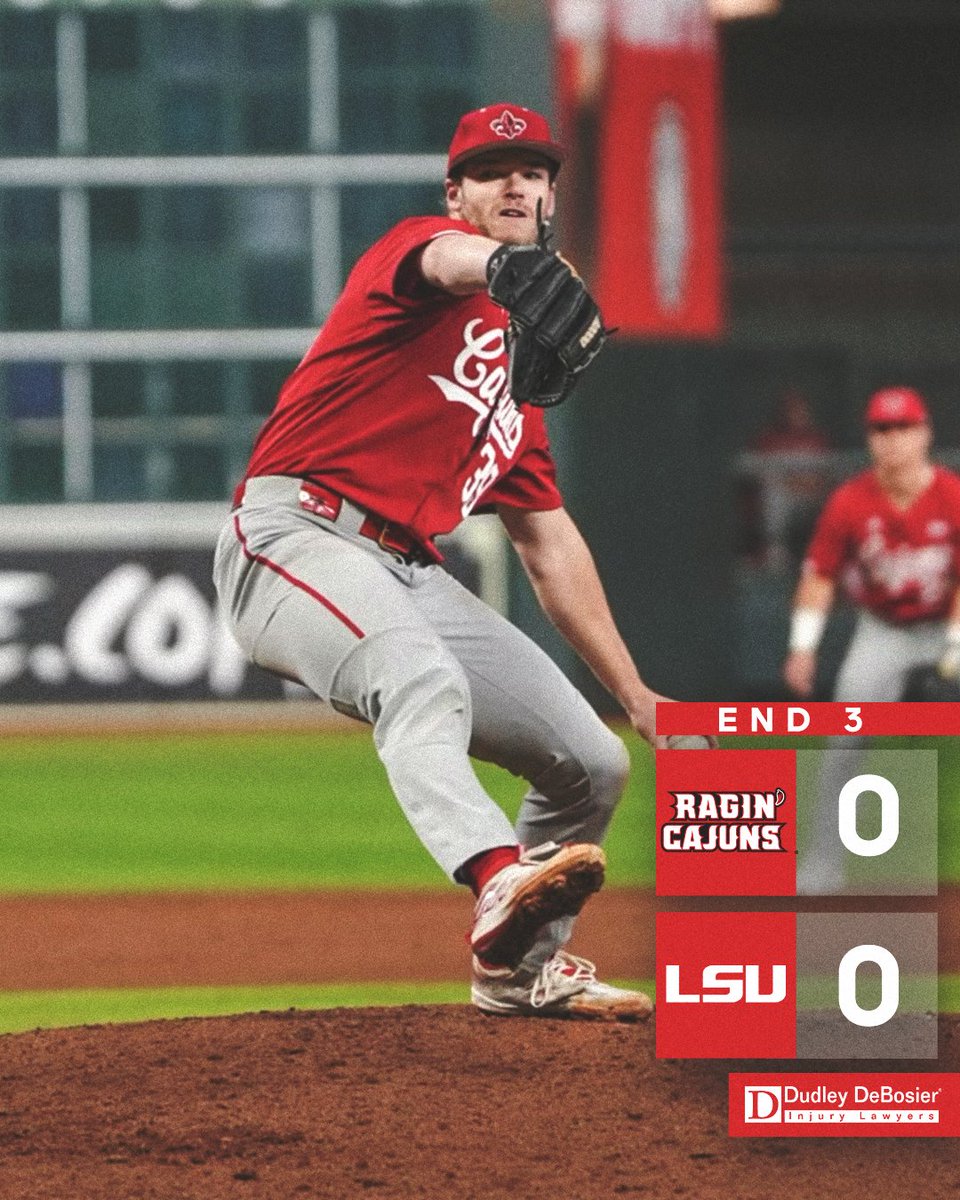 Scoreless through 3️⃣ in Houston

#GeauxCajuns | <a href="/DudleyDeBosier/">Dudley DeBosier Injury Lawyers</a>