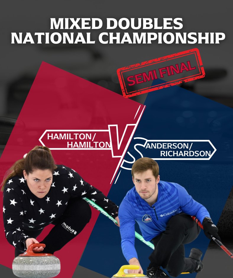 The semi-finals are set! 
Join us tomorrow at 10 AM EST to watch the top mixed doubles teams in the country compete for a spot in the final.
🔴 loom.ly/kHMTYIc