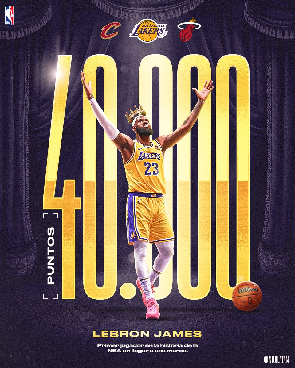 ¡HISTÓRICO!

¡40.000 PUNTOS DE LEBRON JAMES! 👑