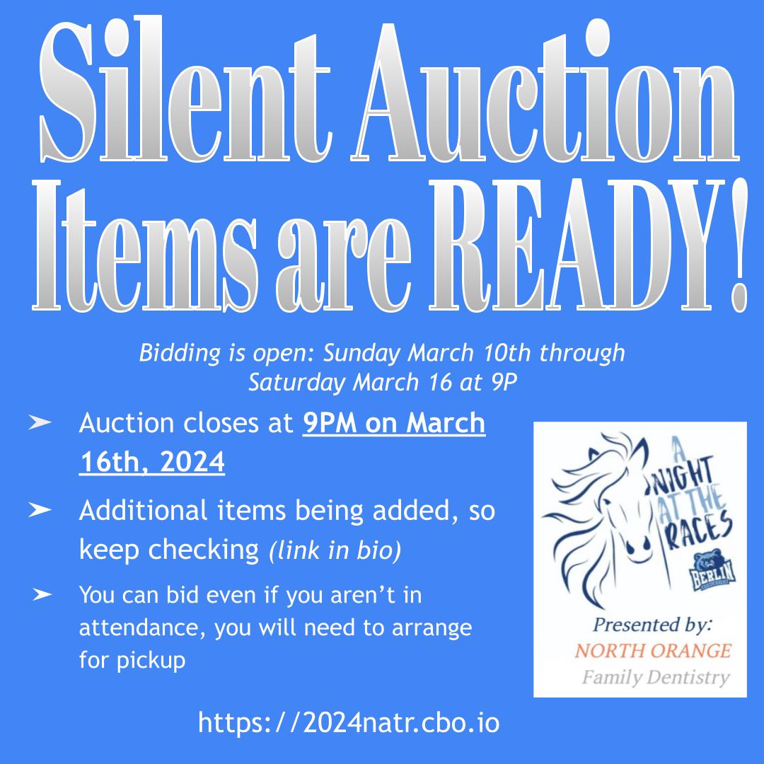 2024natr.cbo.io Silent auction items are now available to browse! See something you like? Watch items by clicking on the heart icon and easily navigate back to them in the menu under “Watching” once bidding opens.