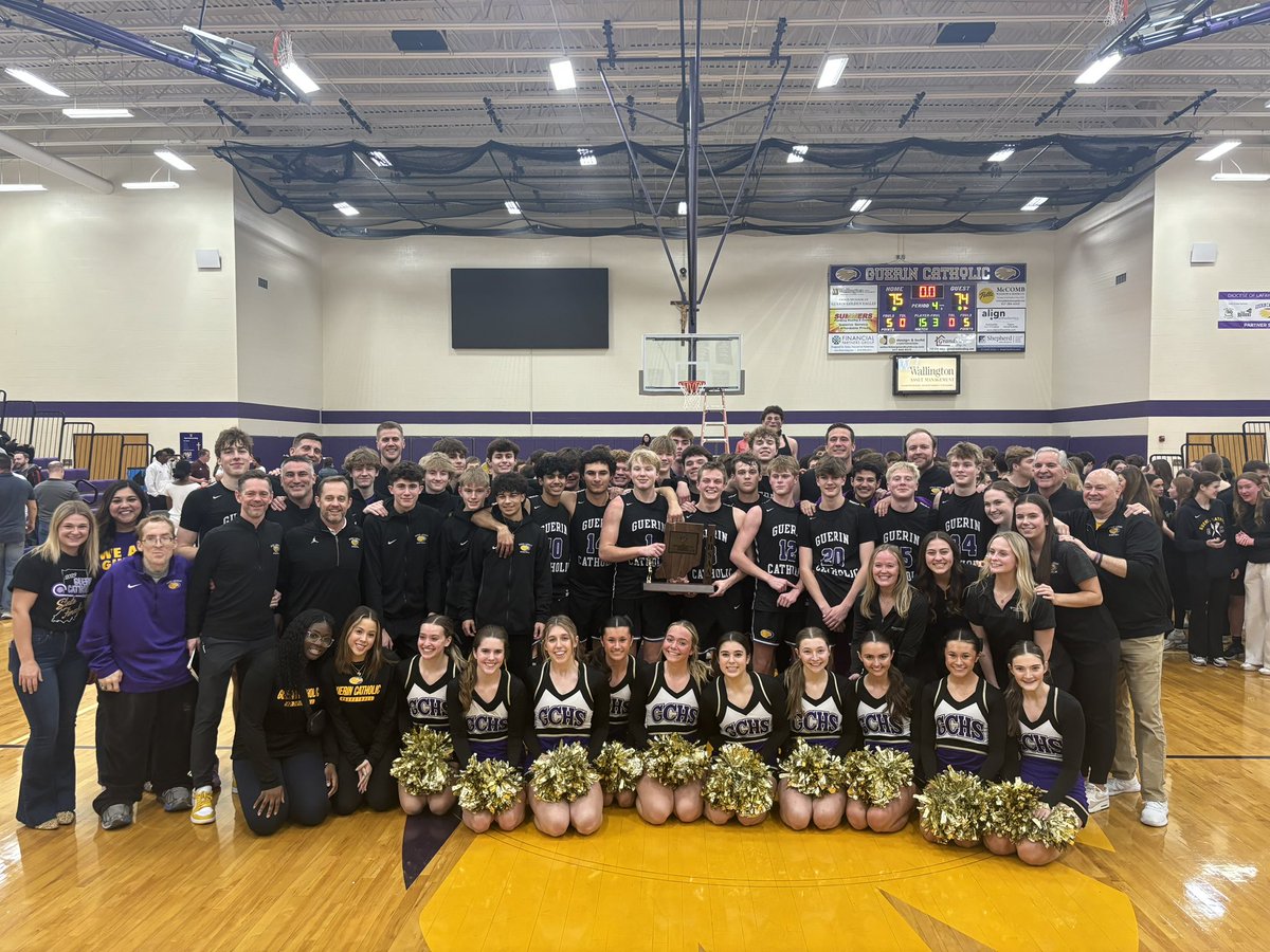 🏆 Sectional Champions!!!!🏆

Final/2OT

Guerin Catholic 75
Brebeuf Jesuit 74

A buzzer beating finish to an epic sectional championship…the Golden Eagles (20-7) take home Sectional 27 and go back to back!

<a href="/indyhsscores/">IndyStar HS Sports</a> <a href="/JohnRHarrell/">John Harrell</a> <a href="/Richie_Hall/">Richie Hall</a> <a href="/IHSAA1/">IHSAA</a> <a href="/Guerinhoops/">GuerinCatholicBball</a>