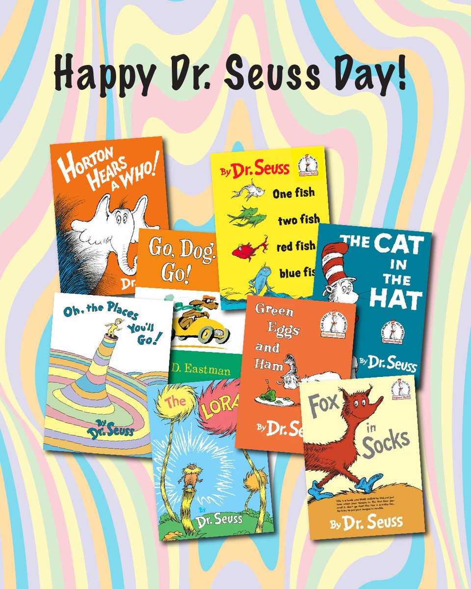 Step into a world where anything goes! It's Dr. Seuss Day, let your imagination flow! Today we celebrate National Read Across America day in honor of Dr. Seuss' birthday. Celebrate Seuss by picking up his most cherished tales! #readacrossamerica