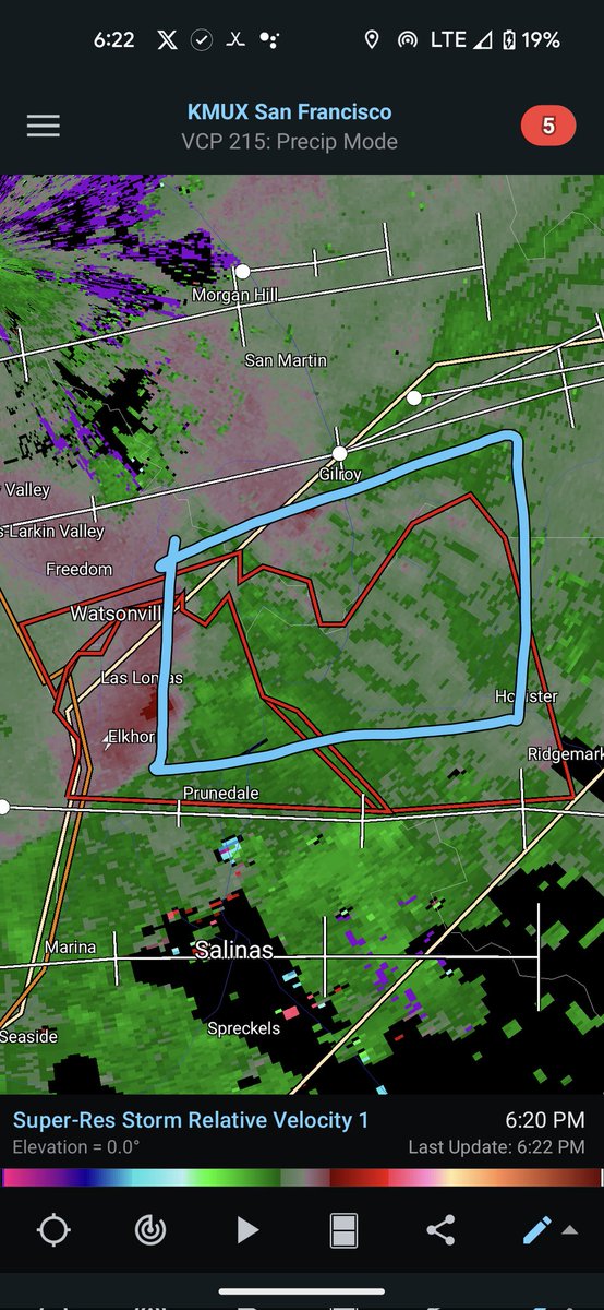 danncianca's tweet photo. Rotating thunderstorm heading east off the bay from watsonville and Elkhorn Slough up the Pajaro valley and toward prunedale. Take cover in a basement or an interior room in your home. https://t.co/IcbkpRxCrL